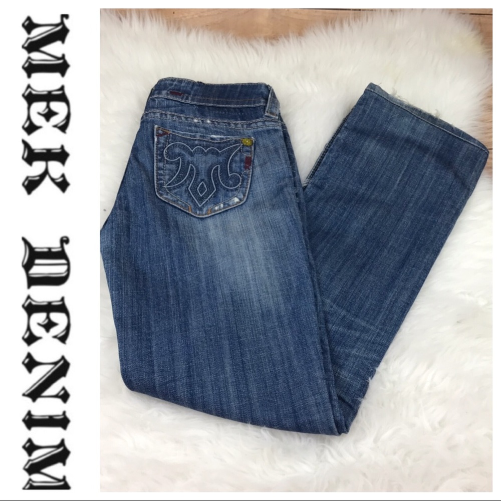 💕SALE💕 MEK Malibu Premium Distressed Denim Jeans - Picture 2 of 8